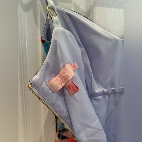 Ted Baker Floral Bodycon Dress TB Size 0 - Picture 3 of 4